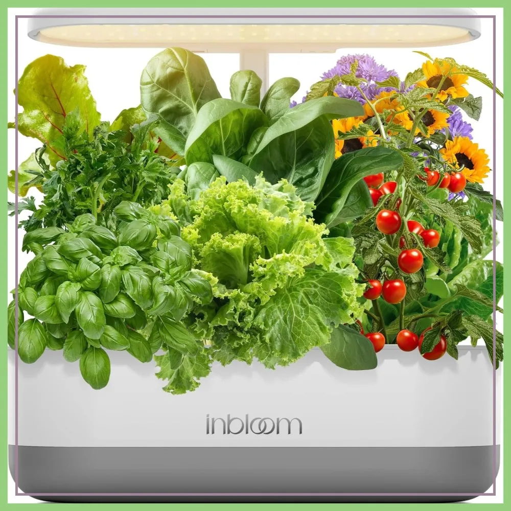 12-Pod Hydroponics Growing System with LED Light, Indoor Garden, Height Adjustable, White
12-Pod Hydroponics Growing System with LED Light, Indoor Garden, Height Adjustable, White