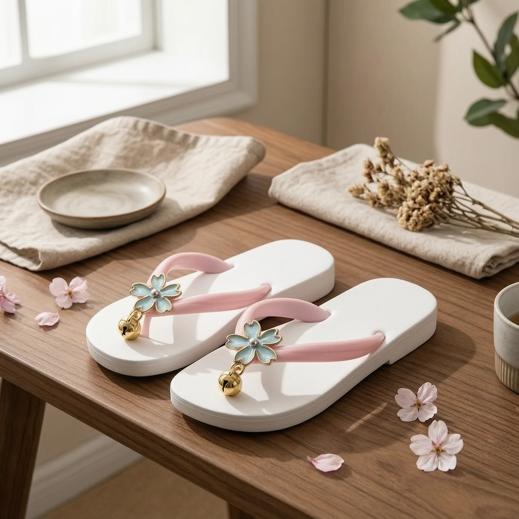 Japanese-Style Doll Sandals White Sole Flat Exposed-toeToe Doll Sandals Toy Accessory Gold Bell Charm Gleaming Finish
Japanese-Style Doll Sandals White Sole Flat Exposed-toeToe Doll Sandals Toy Accessory Gold Bell Charm Gleaming Finish
