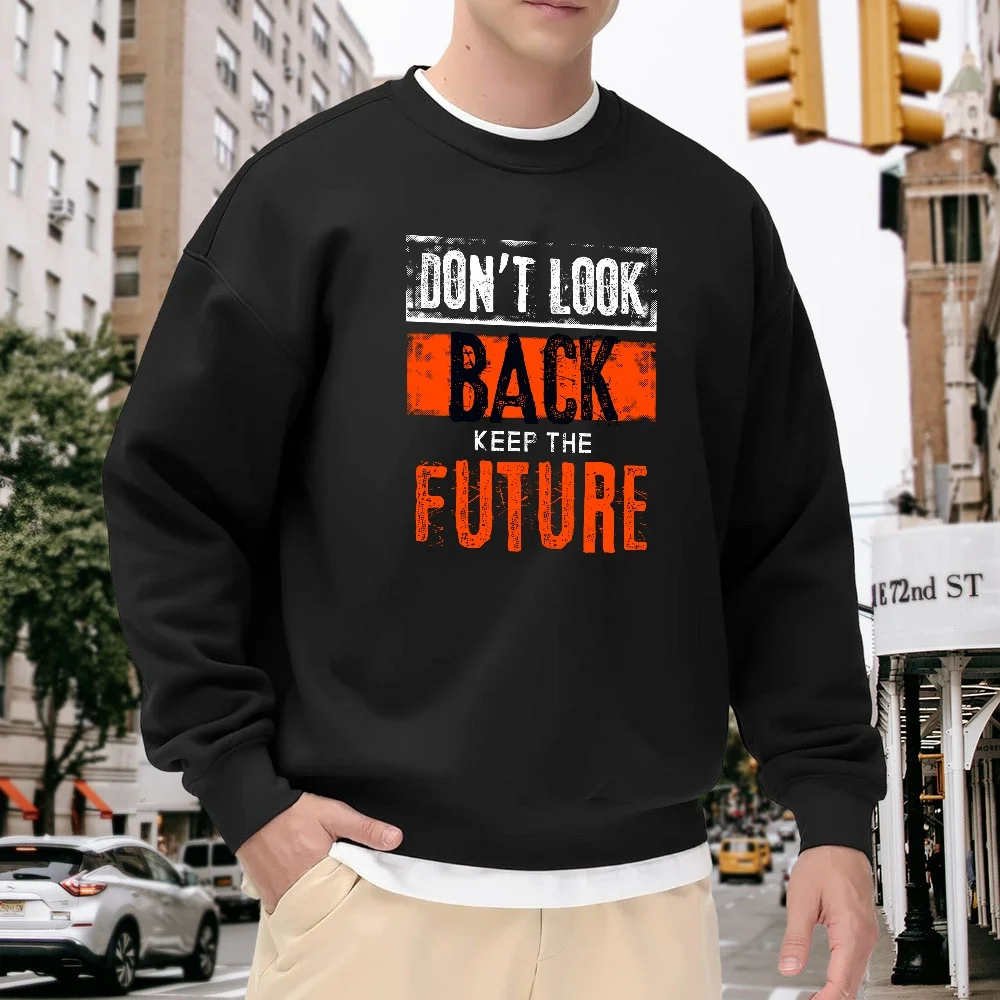 Men's Black Crew Neck Loose Sweatshirt, Letter Print Casual Top, Street Fashion Versatile Style, Comfortable Pullover for Everyday Wear and Sports
Men's Black Crew Neck Loose Sweatshirt, Letter Print Casual Top, Street Fashion Versatile Style, Comfortable Pullover for Everyday Wear and Sports