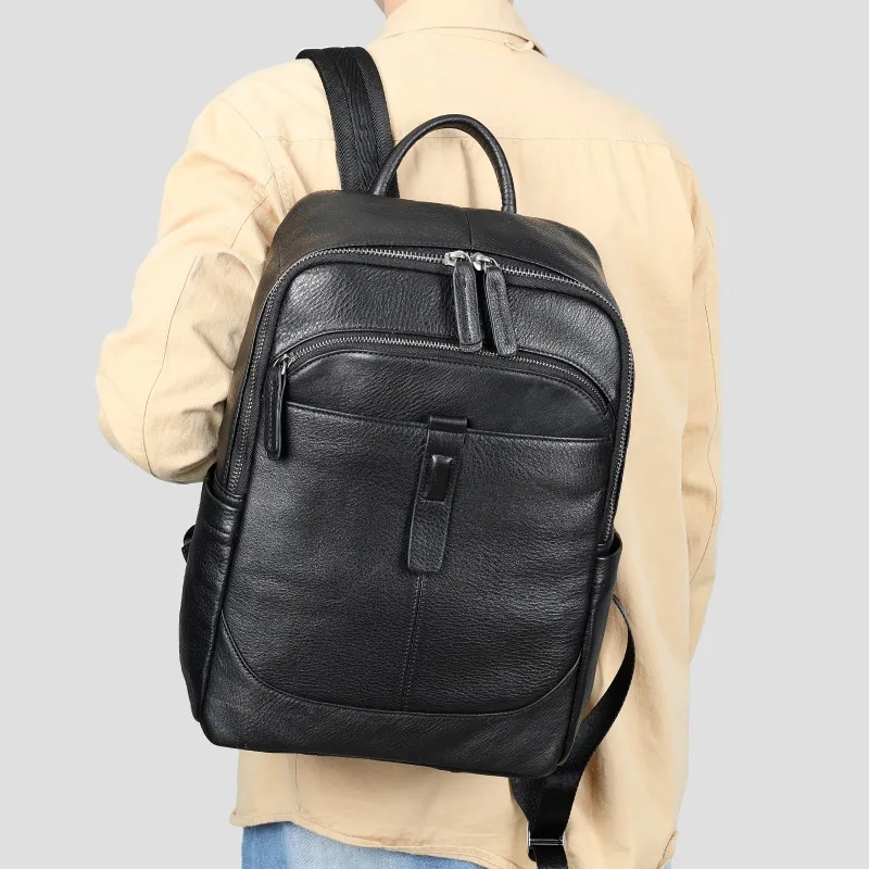 XZAN First Layer Cowhide Backpack Men's Casual Leather Backpack Travel Computer School Bag Large Capacity Leather Business Men's
XZAN First Layer Cowhide Backpack Men's Casual Leather Backpack Travel Computer School Bag Large Capacity Leather Business Men's
