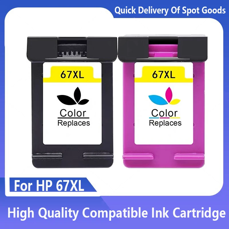 Совместимый картридж 67XL для HP67XL, картридж HP Deskjet 2700, для принтера Envy Series 4200 6020 6030 6400 6430
Совместимый картридж 67XL для HP67XL, картридж HP Deskjet 2700, для принтера Envy Series 4200 6020 6030 6400 6430