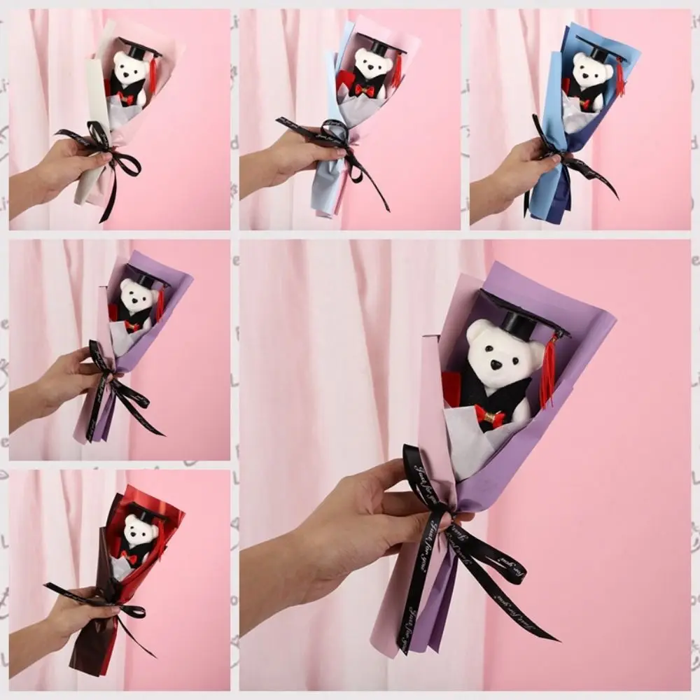 Creative Chic Graduation Bear Bouquet Cartoon Elegant Bear Plush Bouquet Lovely Graduation Gift Valentine'S Day
Creative Chic Graduation Bear Bouquet Cartoon Elegant Bear Plush Bouquet Lovely Graduation Gift Valentine'S Day