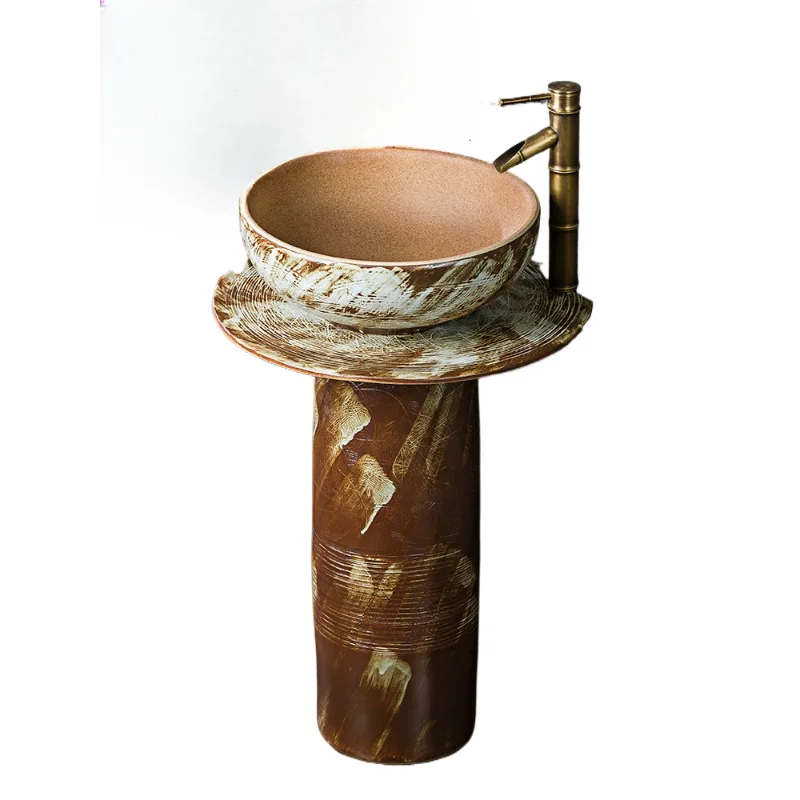 *Retro ceramic column type washbasin courtyard outdoor floor type integrated column basin
*Retro ceramic column type washbasin courtyard outdoor floor type integrated column basin