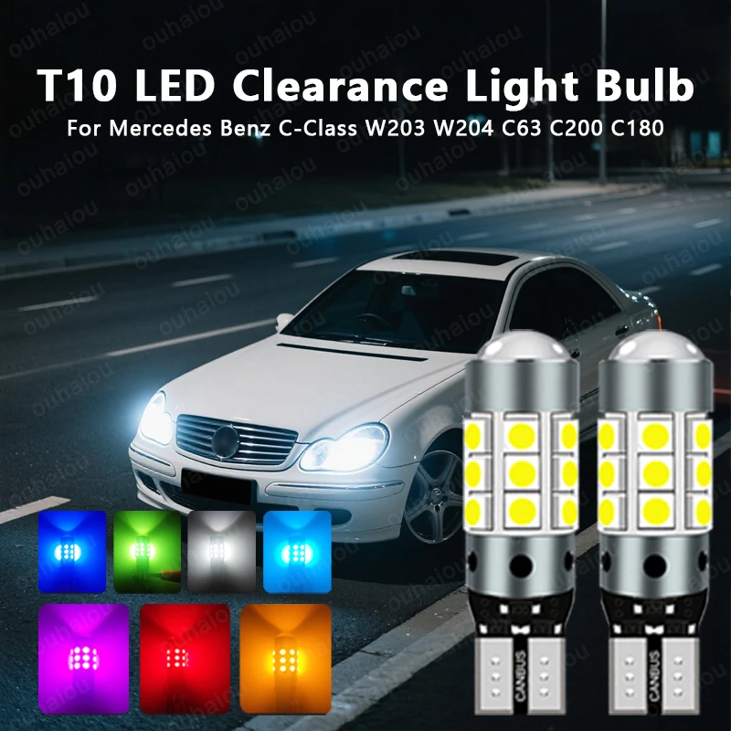 For Mercedes Benz C-Class W203 W204 C63 C200 C180 LED Clearance Light Bulb Parking Lamp W5W T10 Canbus White Blue
For Mercedes Benz C-Class W203 W204 C63 C200 C180 LED Clearance Light Bulb Parking Lamp W5W T10 Canbus White Blue