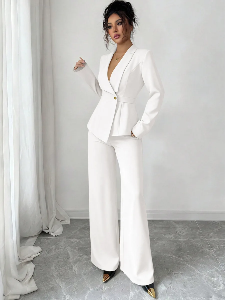 2026 Spring New Women Casual Two Piece Set Jacket Coat Long Trousers Outfits
2026 Spring New Women Casual Two Piece Set Jacket Coat Long Trousers Outfits