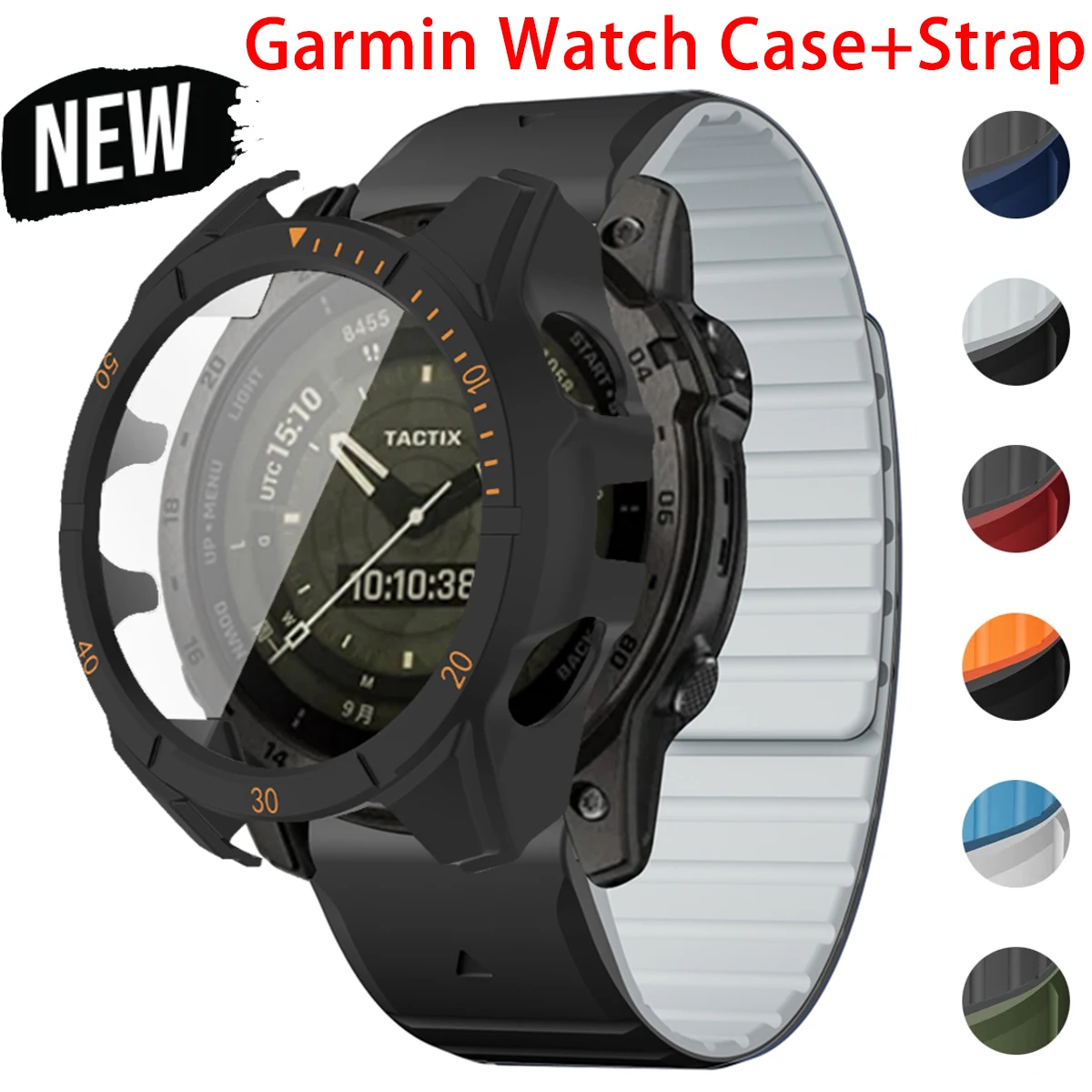 Strap+Case For Garmin Fenix 8 47 51mm Tempered Glass Cover Magnetic Silicone Band QuickFit Bracelet Protector Fenix8 Accessories
Strap+Case For Garmin Fenix 8 47 51mm Tempered Glass Cover Magnetic Silicone Band QuickFit Bracelet Protector Fenix8 Accessories