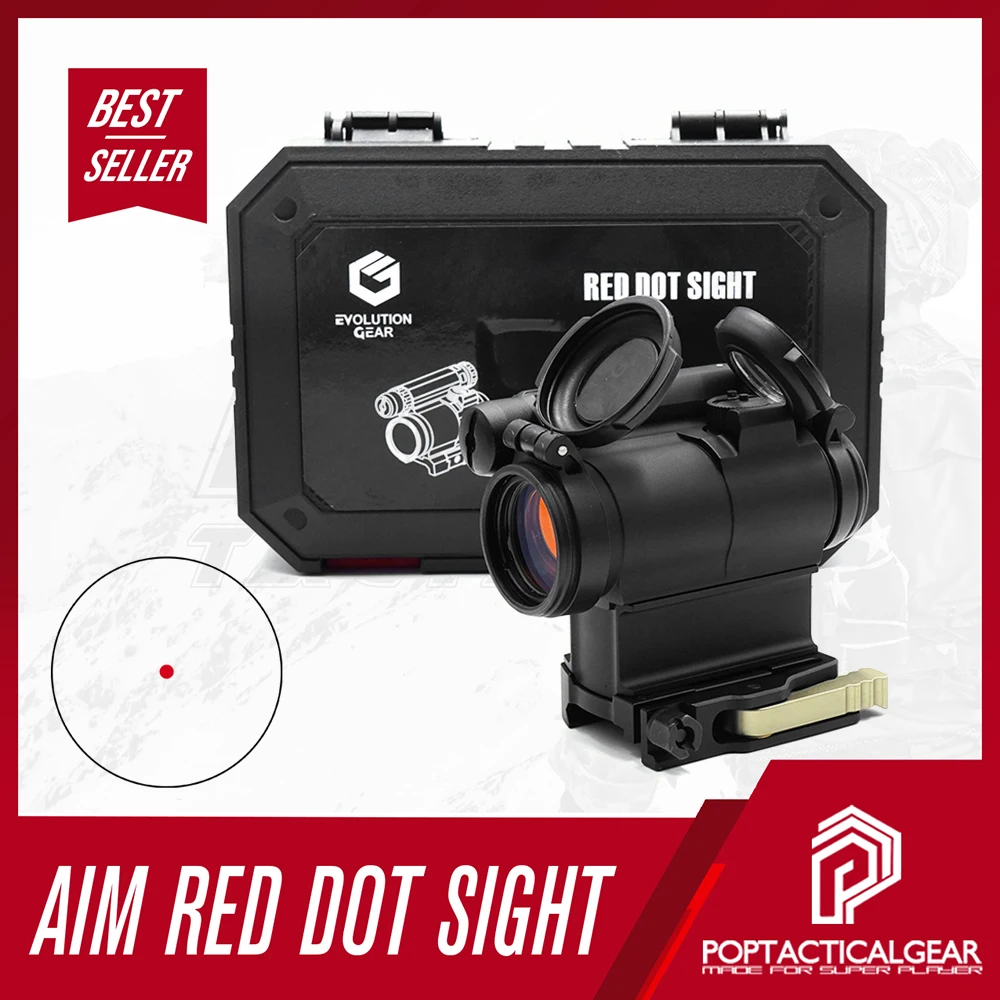 New EvolutionGear AIM Red Dot Sight Tactical 5-Style Hunting Optic Sight with Mounts 1.57/1.93inch w Full Markings 
New EvolutionGear AIM Red Dot Sight Tactical 5-Style Hunting Optic Sight with Mounts 1.57/1.93inch w Full Markings