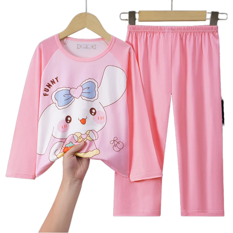 New Sanrio Girls Pajamas Hello Kitty My Melody Cinnamoroll Autumn Long Sleeve Clothes Pants Cartoon Cute Thin Top Gift for Kids
New Sanrio Girls Pajamas Hello Kitty My Melody Cinnamoroll Autumn Long Sleeve Clothes Pants Cartoon Cute Thin Top Gift for Kids