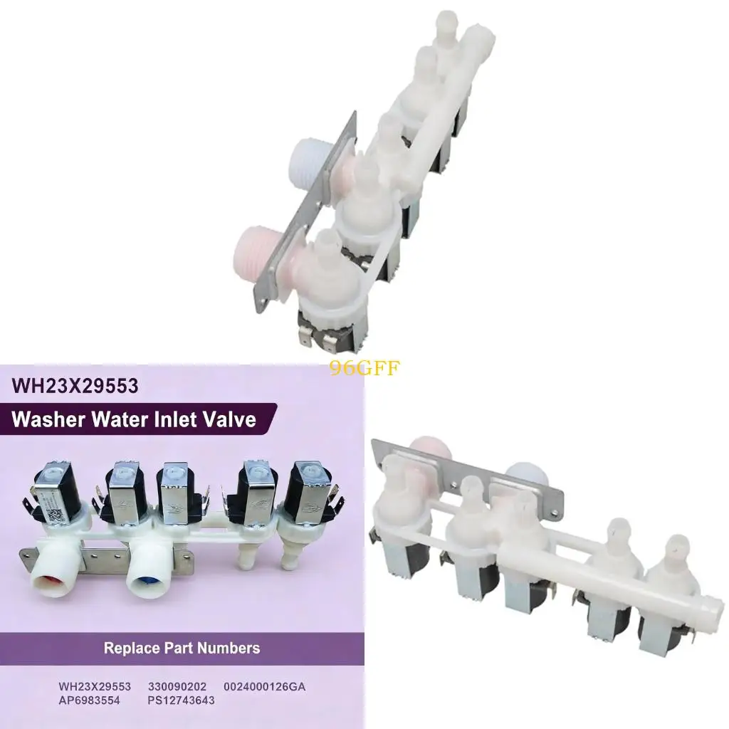96GF 5 Coil Solenoid Inlet Valves WH23X29553 Washing Machines Washer Water Inlet Valves Efficient Water Management Parts
96GF 5 Coil Solenoid Inlet Valves WH23X29553 Washing Machines Washer Water Inlet Valves Efficient Water Management Parts