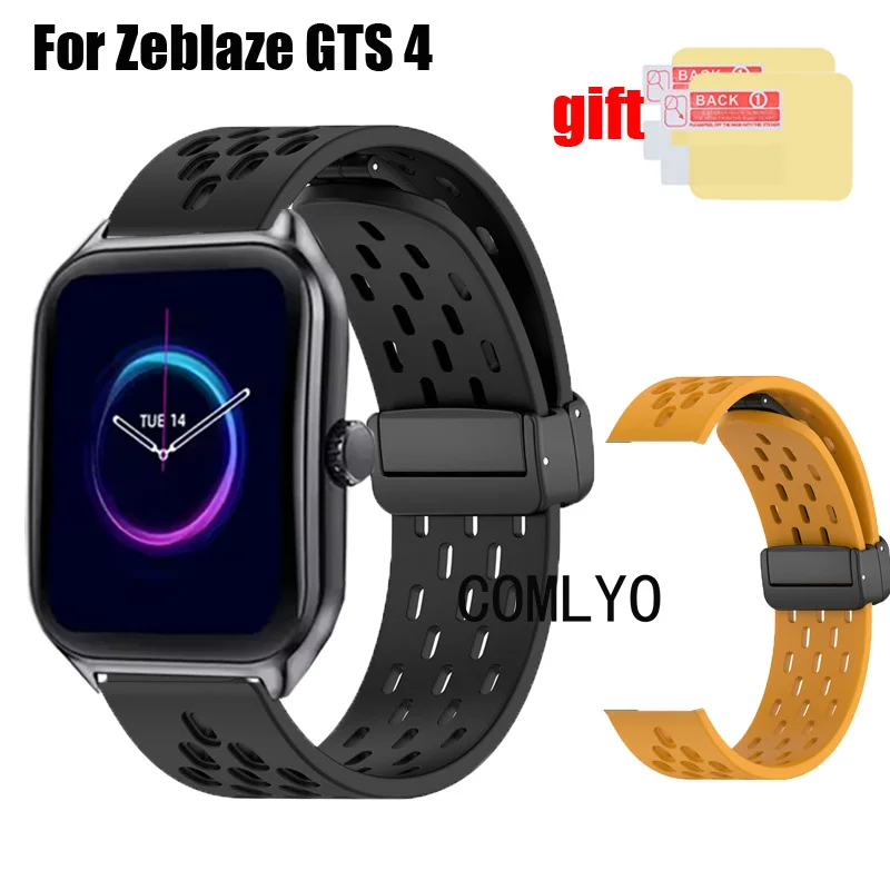 Ремешок для умных часов Zeblaze GTS 4, силиконовый спортивный браслет со складной пряжкой, женский и мужской ремешок
Ремешок для умных часов Zeblaze GTS 4, силиконовый спортивный браслет со складной пряжкой, женский и мужской ремешок