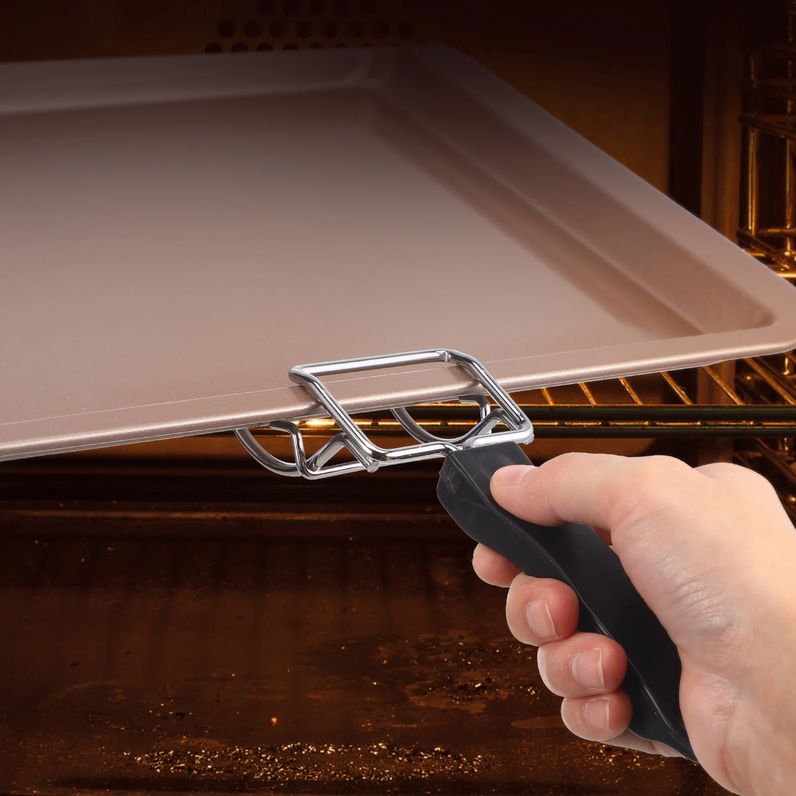 2pcs Oven Tray Clip Heavy Duty Non-Slip Grip For Baking Pans Universal Kitchen Tool Oven Rack Puller Accessory
2pcs Oven Tray Clip Heavy Duty Non-Slip Grip For Baking Pans Universal Kitchen Tool Oven Rack Puller Accessory