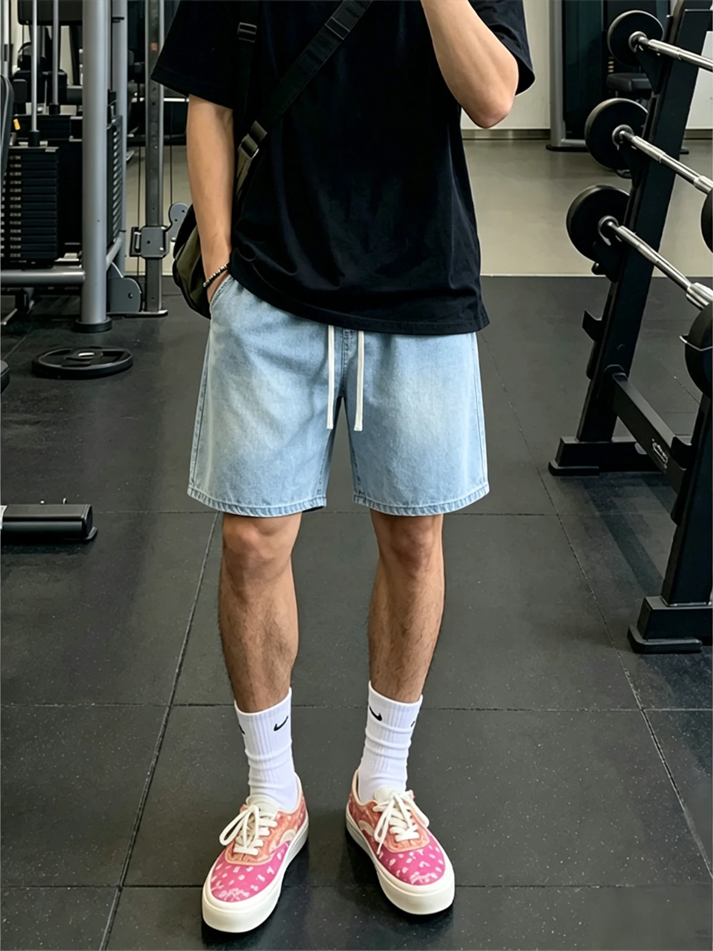 Light Blue Silk Denim Men's Shorts Summer Thin Ice Silk Cool Quick Dry Casual Loose Five-Point Pants Breathable Comfortable
Light Blue Silk Denim Men's Shorts Summer Thin Ice Silk Cool Quick Dry Casual Loose Five-Point Pants Breathable Comfortable
