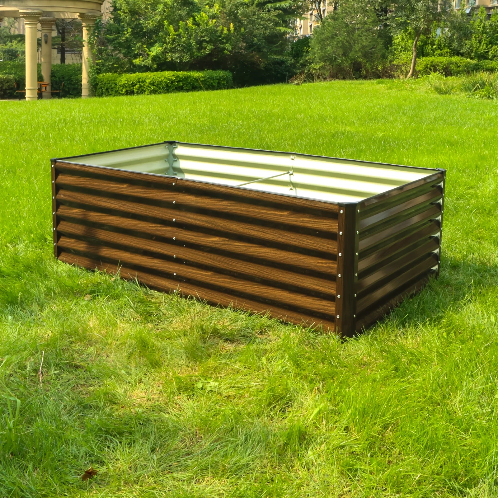 Raised Garden Bed Kit Outdoor, Large Raised Garden Box, Metal Planter Box for Planting Plants Vegetables
Raised Garden Bed Kit Outdoor, Large Raised Garden Box, Metal Planter Box for Planting Plants Vegetables