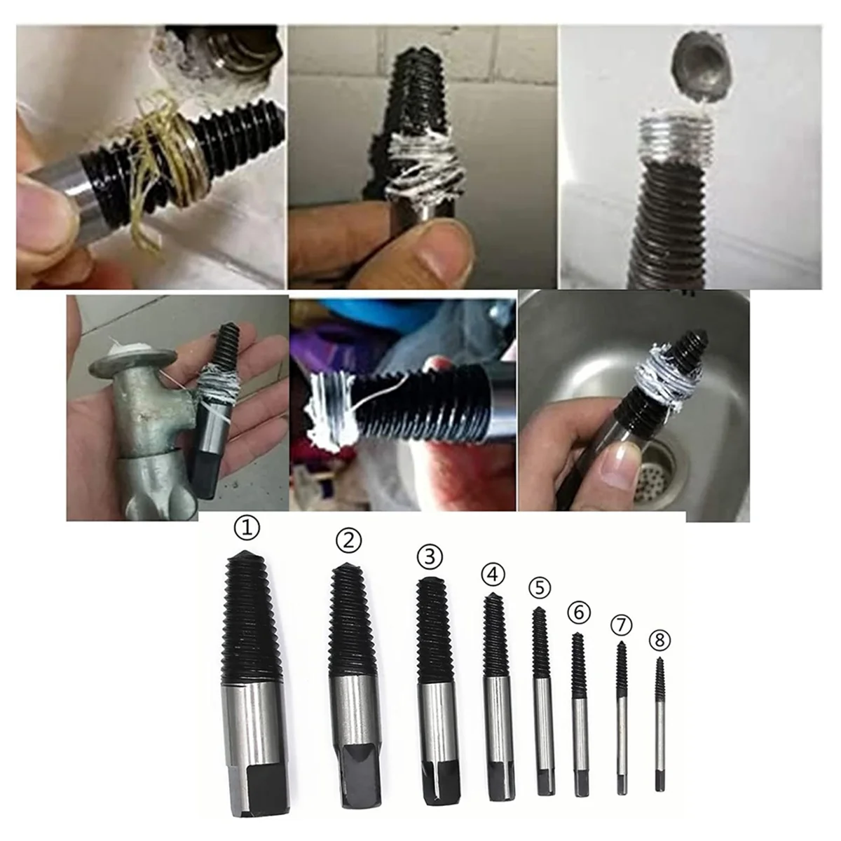 AA25 8 шт. Набор экстракторов для винтов, набор экстракторов для поврежденных винтов, набор инструментов для снятия водопроводных труб с болтами
AA25 8 шт. Набор экстракторов для винтов, набор экстракторов для поврежденных винтов, набор инструментов для снятия водопроводных труб с болтами