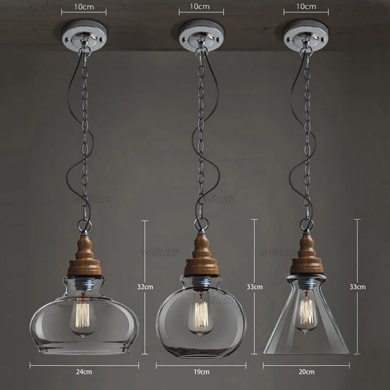 Clear Glass Pendant Lamp Retro Wood Grain Suspension Light Hotel Cafe Bar Counter Bedside Metal Hanging Ceiling Chandelier
Clear Glass Pendant Lamp Retro Wood Grain Suspension Light Hotel Cafe Bar Counter Bedside Metal Hanging Ceiling Chandelier