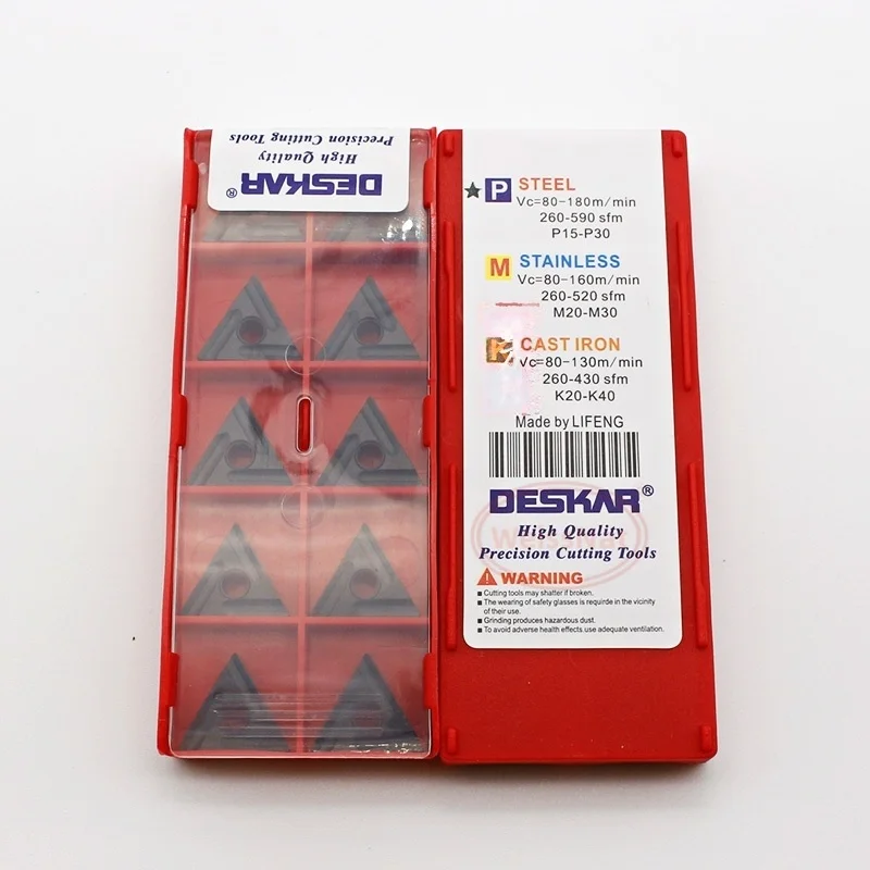 Твердосплавные пластины DESKAR TNMG160408R TNMG160408L TNMG160404R TNMG160404L-S LF9118 (вставки TNMG)
Твердосплавные пластины DESKAR TNMG160408R TNMG160408L TNMG160404R TNMG160404L-S LF9118 (вставки TNMG)
