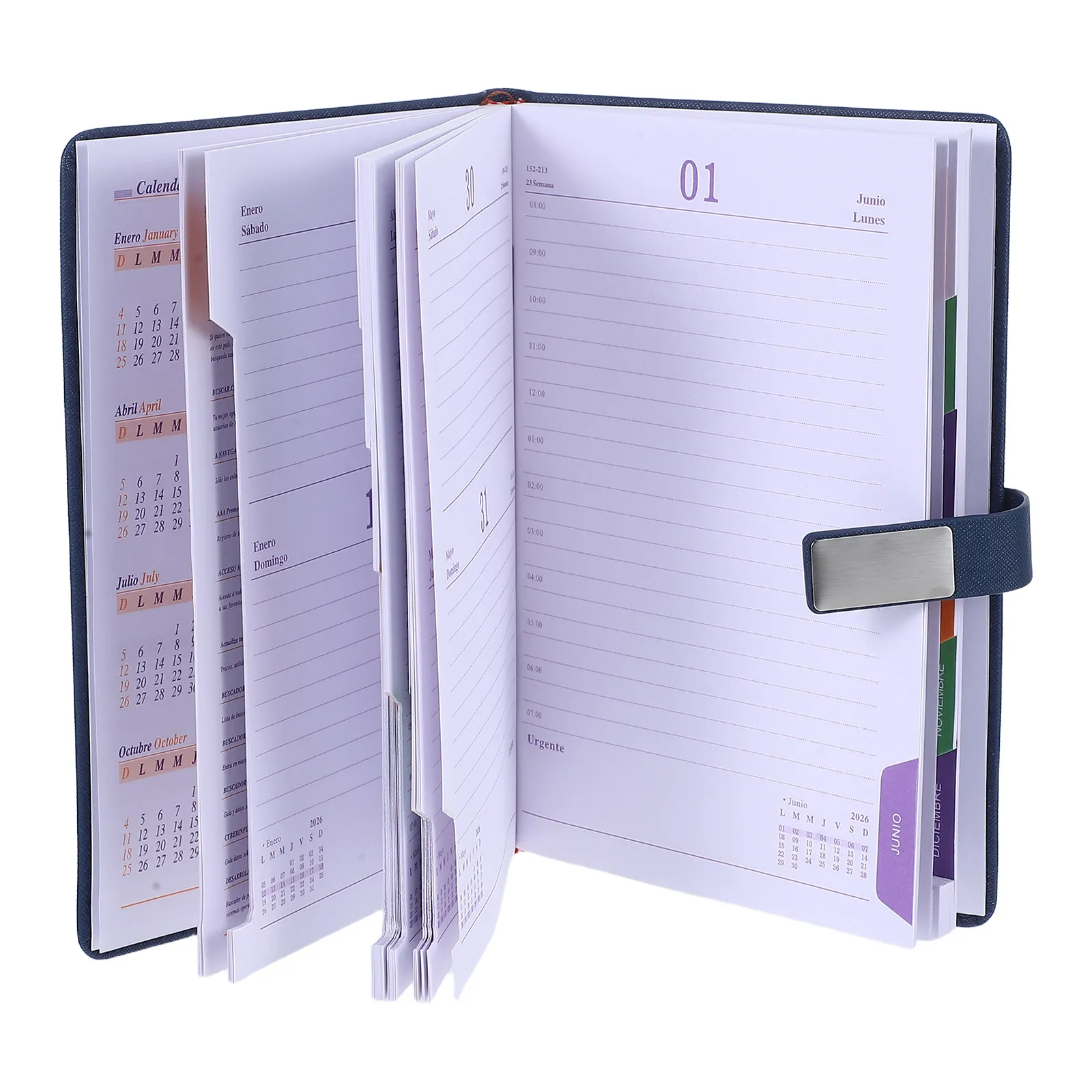 Daily Planner Notebook A5 2026 PU Cover Portable Organizer Diary Monthly Index Bookmarks Office School Travel Life Planner Paper
Daily Planner Notebook A5 2026 PU Cover Portable Organizer Diary Monthly Index Bookmarks Office School Travel Life Planner Paper