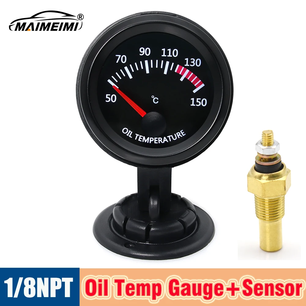 Car Racing Gauge 2'' 52mm Car Oil Temperature Gauge 50~150 Celsius With Temp Sensor 1/8NPT Universal White LED Digital for 12V
Car Racing Gauge 2'' 52mm Car Oil Temperature Gauge 50~150 Celsius With Temp Sensor 1/8NPT Universal White LED Digital for 12V