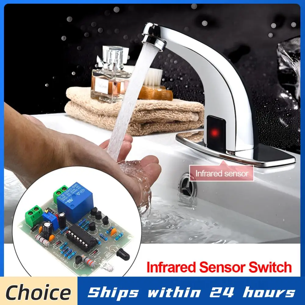 Модуль автоматического смесителя, сенсорный модуль, комплект инфракрасного датчика приближения, плата для самостоятельной сборки, автоматический сенсорный модуль смесителя 0-40 сек.
Модуль автоматического смесителя, сенсорный модуль, комплект инфракрасного датчика приближения, плата для самостоятельной сборки, автоматический сенсорный модуль смесителя 0-40 сек.