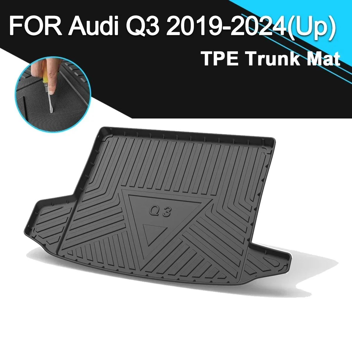Car Rear Trunk Cover Mat Waterproof Non-Slip TPE Rubber Cargo Liner Auto Accessories For Audi Q3 2019-2024 (Up)
Car Rear Trunk Cover Mat Waterproof Non-Slip TPE Rubber Cargo Liner Auto Accessories For Audi Q3 2019-2024 (Up)
