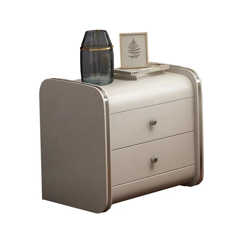 Cheap Bedroom Furniture Wood+leather Gray Luxury Modern Bedside Table Nightstand with 2 Drawer
Cheap Bedroom Furniture Wood+leather Gray Luxury Modern Bedside Table Nightstand with 2 Drawer