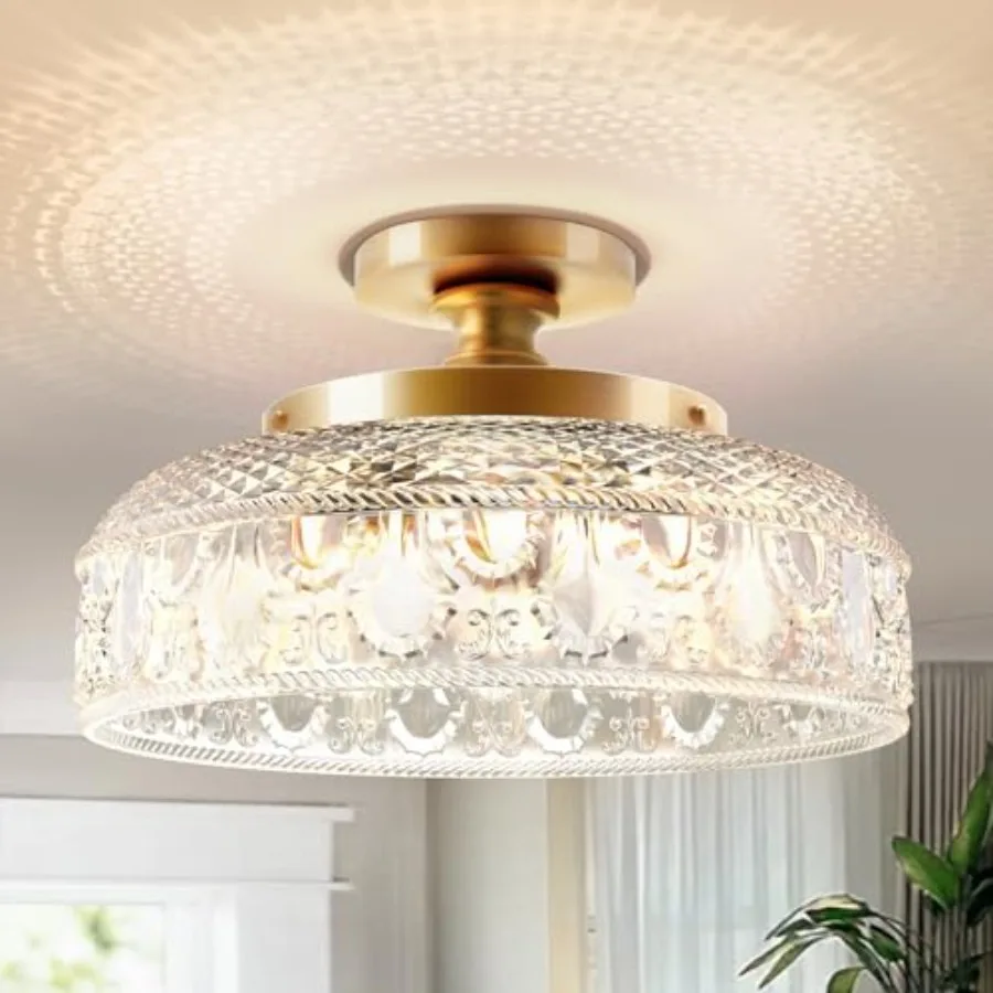 Semi Flush Mount Ceiling Light, Upgraded Larger 12 Inch en Hallway Light Fixture, 3 Light Globe Glass Close to Ceiling Scone, I
Semi Flush Mount Ceiling Light, Upgraded Larger 12 Inch en Hallway Light Fixture, 3 Light Globe Glass Close to Ceiling Scone, I