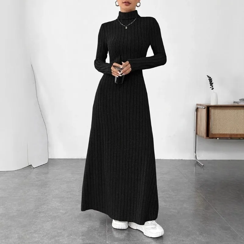 Women's autumn and winter high-neck long-sleeved dress-full of temptation and style, showing confidence and charm
Women's autumn and winter high-neck long-sleeved dress-full of temptation and style, showing confidence and charm
