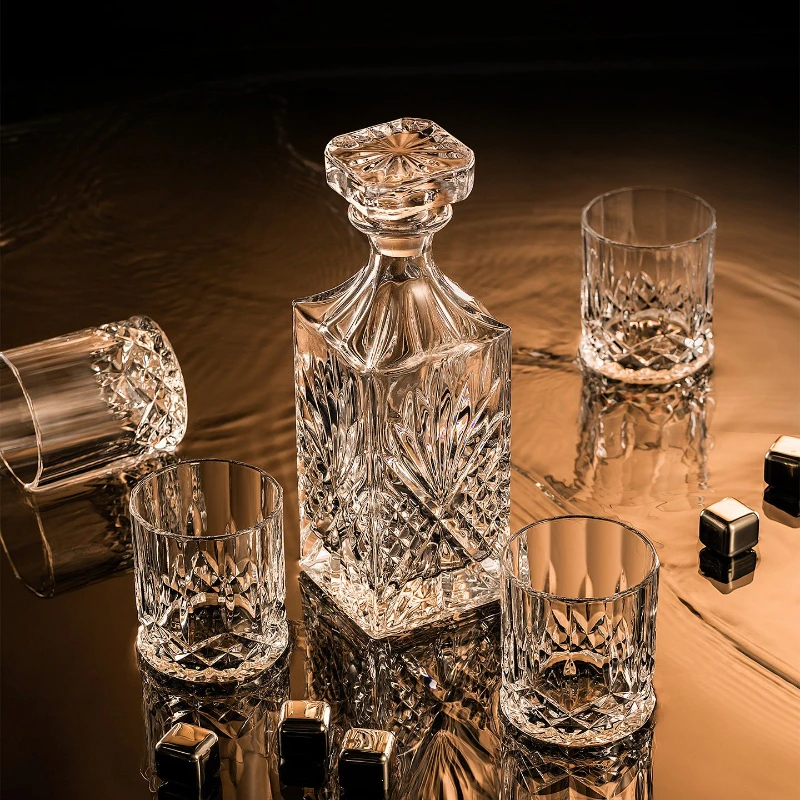 European Style Whiskey Glasses Cracked Glass Tumbler Set Luxury Liquor Wine Glasses for Home Bar Drinkware Gift Set
European Style Whiskey Glasses Cracked Glass Tumbler Set Luxury Liquor Wine Glasses for Home Bar Drinkware Gift Set