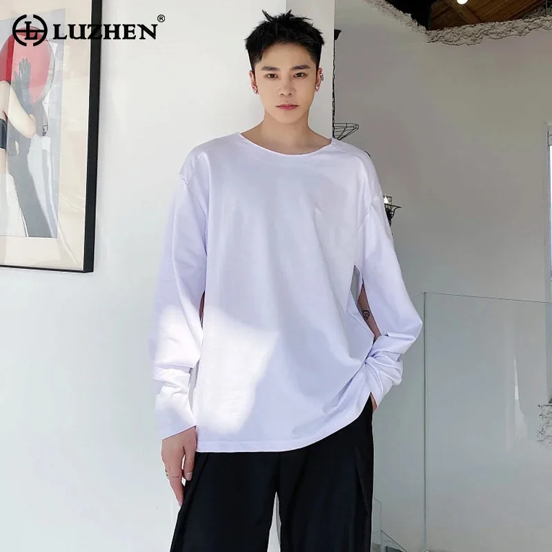 LUZHEN Original Personalized Hollow Out Design Long Sleeve T-shirts Men's 2025 New Round Neck Solid Color Casual Clothes JY3617
LUZHEN Original Personalized Hollow Out Design Long Sleeve T-shirts Men's 2025 New Round Neck Solid Color Casual Clothes JY3617