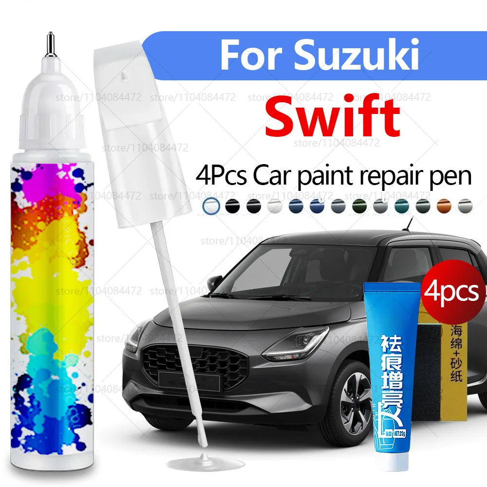 Ручка для ремонта автомобильной краски для 2004-2025 Maruti Suzuki Swift, аксессуары для ремонта царапин, 4 шт., черный ZTT, белый ZVR, желтый, серый
Ручка для ремонта автомобильной краски для 2004-2025 Maruti Suzuki Swift, аксессуары для ремонта царапин, 4 шт., черный ZTT, белый ZVR, желтый, серый