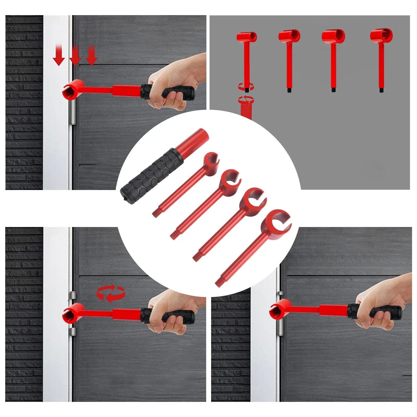 Compact Hinge Adjustment 4-in-1 Adjustment Tool Lightweight Construction Multi-Size Hinge Solution For Misaligned Doors
Compact Hinge Adjustment 4-in-1 Adjustment Tool Lightweight Construction Multi-Size Hinge Solution For Misaligned Doors
