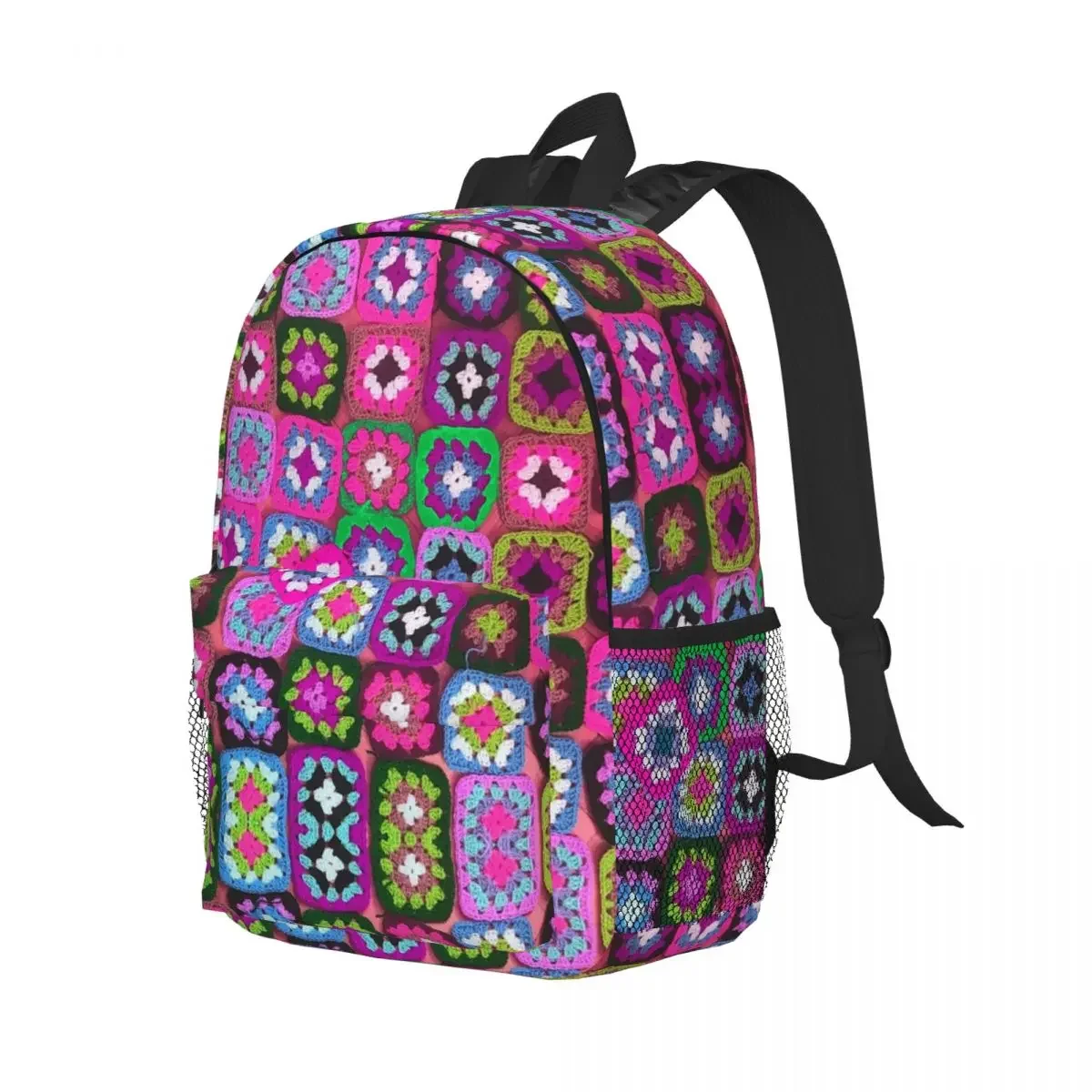 Crochet Blanket Granny Square Backpacks Boys Girls Bookbag Children School Bags Travel Rucksack Shoulder Bag Large Capacity
Crochet Blanket Granny Square Backpacks Boys Girls Bookbag Children School Bags Travel Rucksack Shoulder Bag Large Capacity
