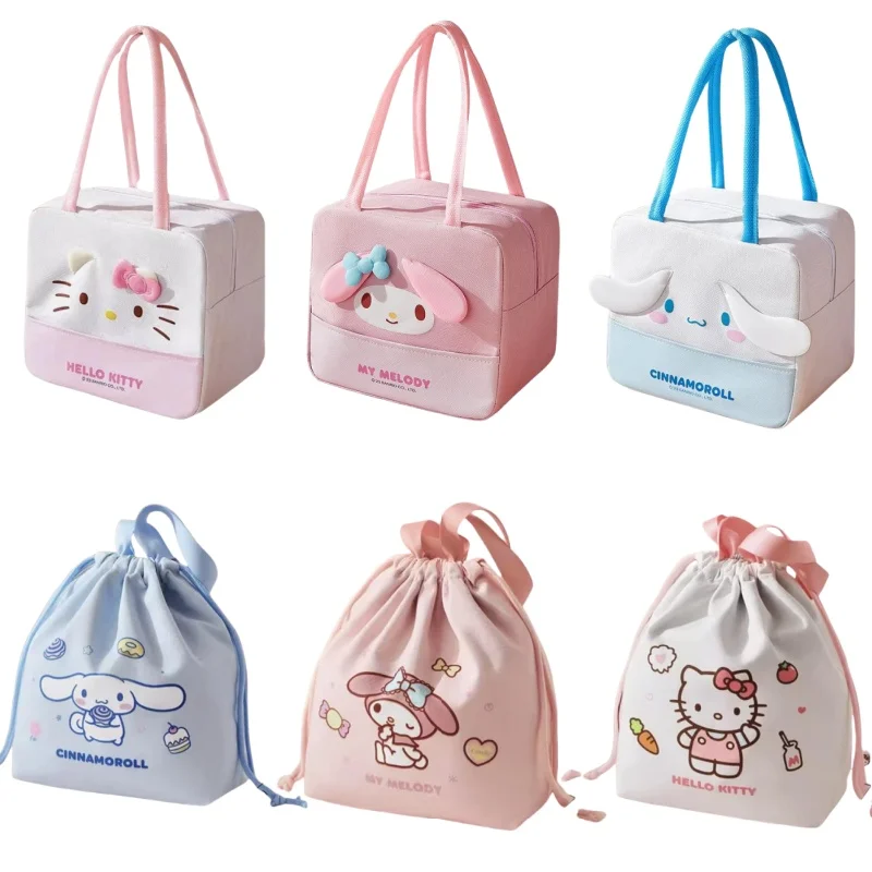 Сумки Sanrio Melody Bento, большая сумка Kuromi Bento, изолированные сумки Cinnamoroll, сумка для обеда для детей, праздничные подарки, периферийные устройства в стиле аниме
Сумки Sanrio Melody Bento, большая сумка Kuromi Bento, изолированные сумки Cinnamoroll, сумка для обеда для детей, праздничные подарки, периферийные устройства в стиле аниме