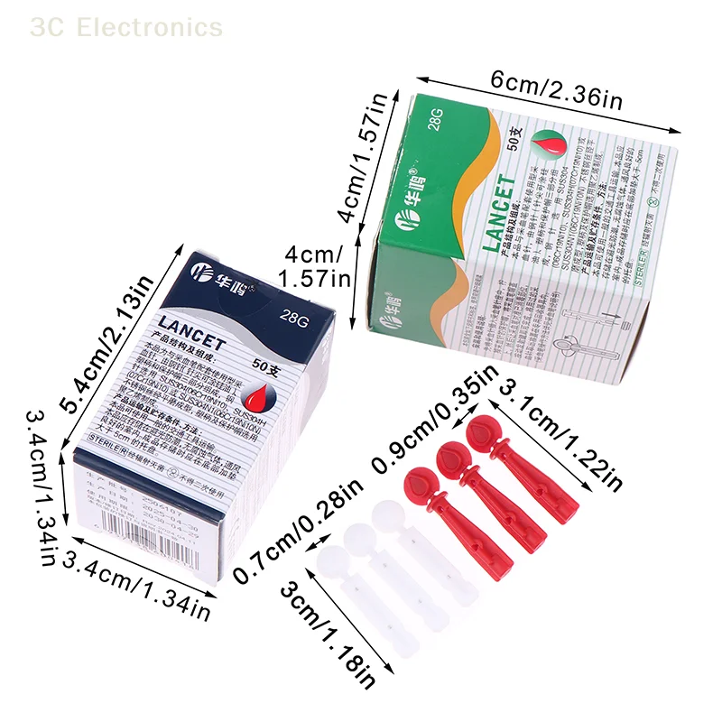 50 шт., набор стерильных ланцетов для 28 г, ручка для измерения уровня глюкозы, одноразовые иглы, пролитые иглы для измерения уровня сахара в крови
50 шт., набор стерильных ланцетов для 28 г, ручка для измерения уровня глюкозы, одноразовые иглы, пролитые иглы для измерения уровня сахара в крови
