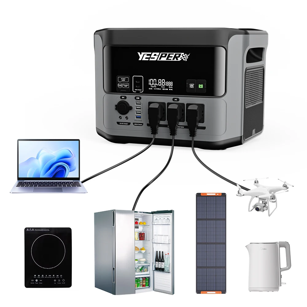 Yesper PB-58 Constant Power Supply 1408Wh Camping Solar Generator Portable Power Station for Household Outdoor
Yesper PB-58 Constant Power Supply 1408Wh Camping Solar Generator Portable Power Station for Household Outdoor
