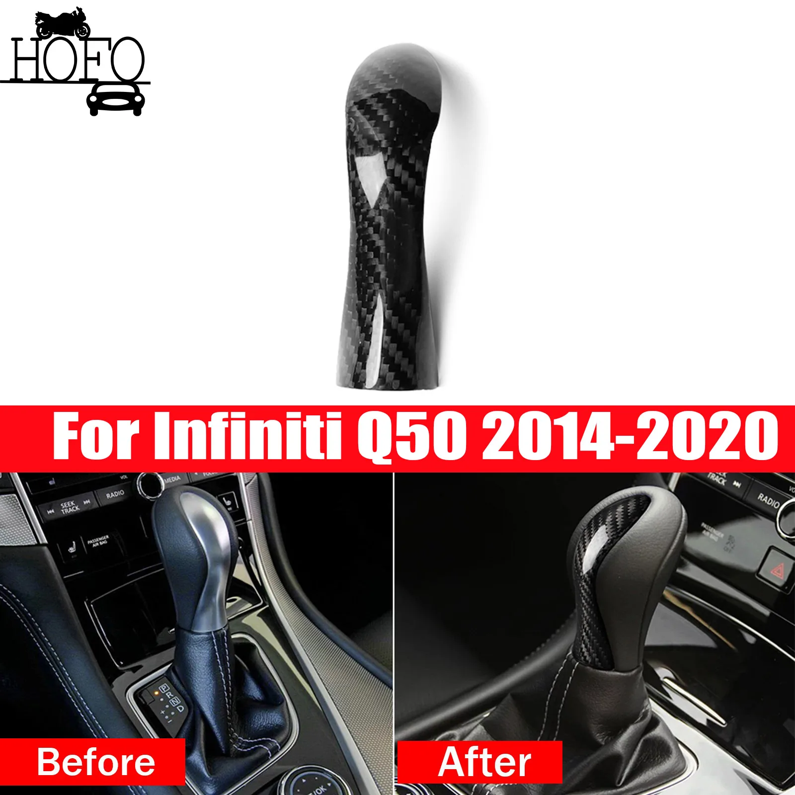 For Infiniti Q50 2014-2020 New Real Carbon Fiber Front Gear Shift Knob Cover Trim Car Replacement fits
For Infiniti Q50 2014-2020 New Real Carbon Fiber Front Gear Shift Knob Cover Trim Car Replacement fits