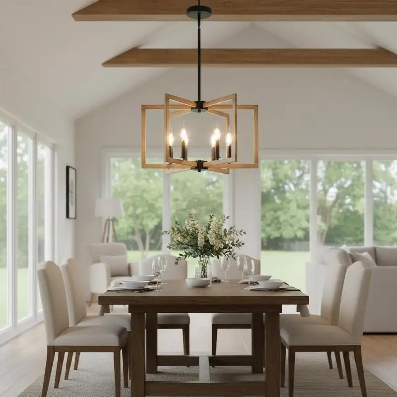 Industrial Hanging Pendant 26-Inch For Dining Room Bedroom Foyer, Height Adjustable Metal Frame Mid-Century Minimalist Decor Matte Black Finish 6-Socket E26 Base Ceiling Mounted Lighting Accessory
Industrial Hanging Pendant 26-Inch For Dining Room Bedroom Foyer, Height Adjustable Metal Frame Mid-Century Minimalist Decor Matte Black Finish 6-Socket E26 Base Ceiling Mounted Lighting Accessory