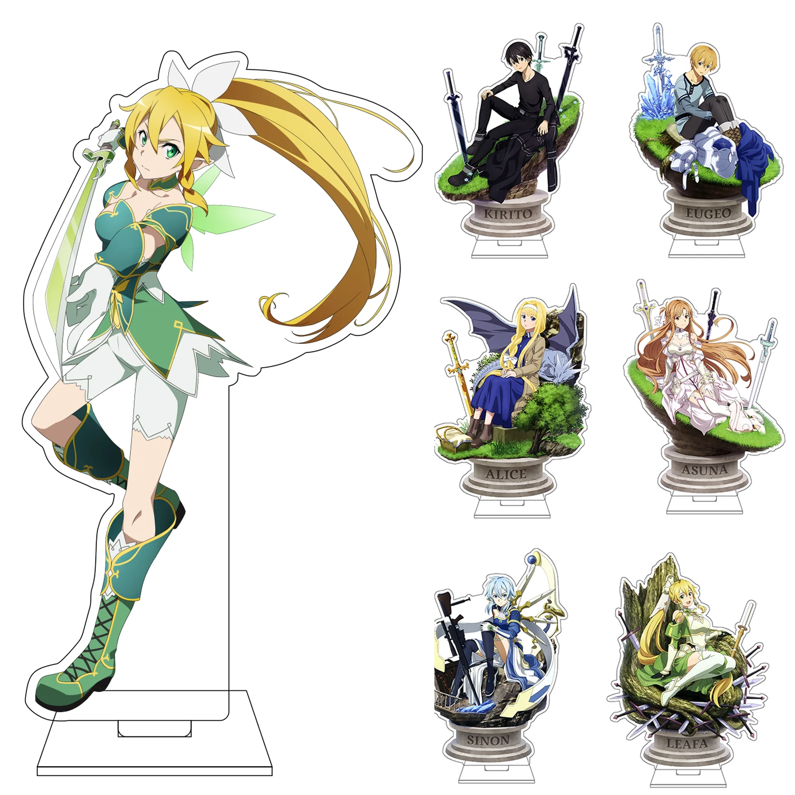 16CM Anime Sword Art Online Cosplay Acrylic Figure Stand Administrator Kirigaya Suguha Yuuki Asuna Kirigaya Kazuto Ornaments
16CM Anime Sword Art Online Cosplay Acrylic Figure Stand Administrator Kirigaya Suguha Yuuki Asuna Kirigaya Kazuto Ornaments