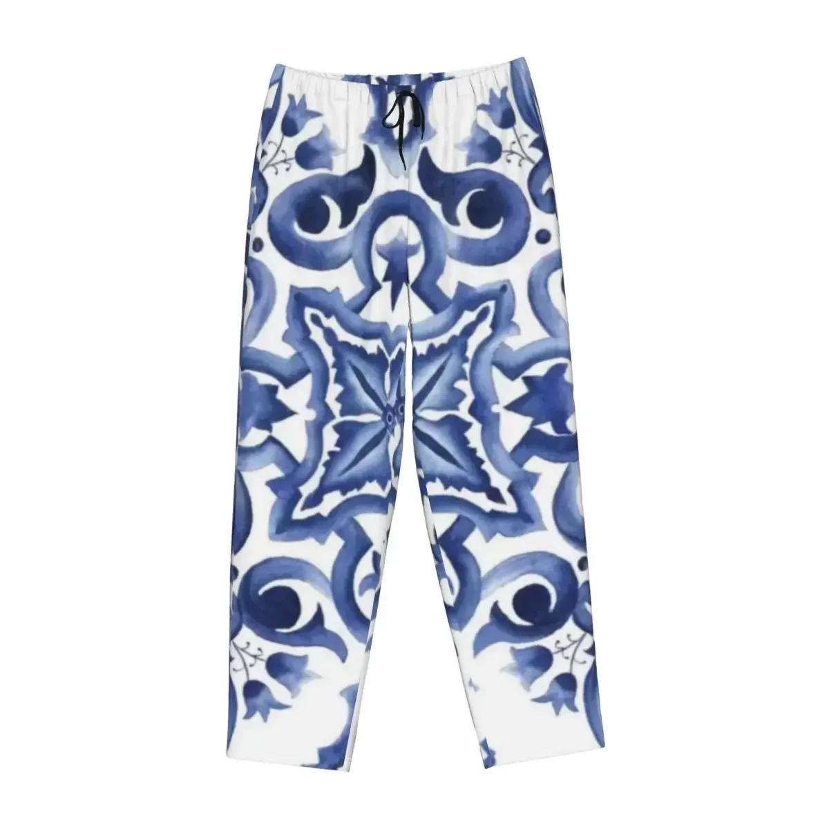 Custom Blue Ornate Floral Mediterranean Sicilian Tile Women Pajama Pants Lounge Sleep Sleepwear Bottoms with Pockets
Custom Blue Ornate Floral Mediterranean Sicilian Tile Women Pajama Pants Lounge Sleep Sleepwear Bottoms with Pockets