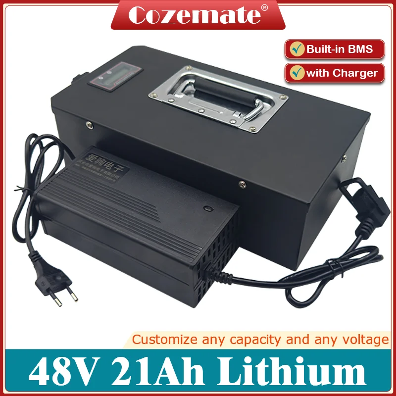 Portable Lithium Battery 48V 21Ah Li-ion Battery Pack Original Replacement With Display for NIU GO FO scooter bike + 5A Charger
Portable Lithium Battery 48V 21Ah Li-ion Battery Pack Original Replacement With Display for NIU GO FO scooter bike + 5A Charger