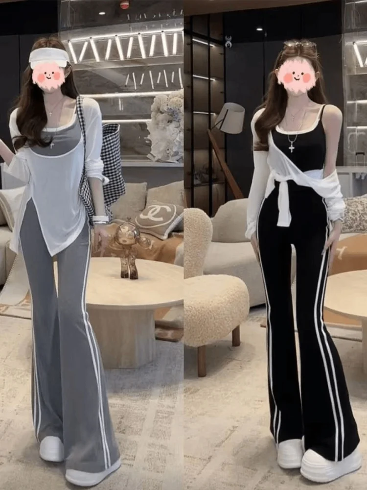 Spring Summer 2026 Fashionable Ladies' Three-Piece Set with Sun Protection Cover up Casual Pants Slimming Meat Concealing Top
Spring Summer 2026 Fashionable Ladies' Three-Piece Set with Sun Protection Cover up Casual Pants Slimming Meat Concealing Top