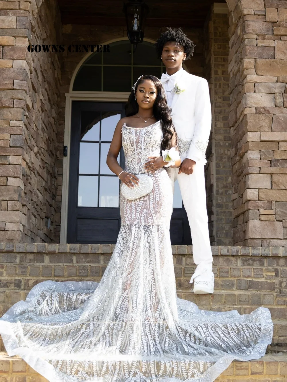 Amazing White Prom Dresses For Blackgirls 2026 See Thru Crystal Beading Mermaid Luxury Party Bespoke robe de bal Customized
Amazing White Prom Dresses For Blackgirls 2026 See Thru Crystal Beading Mermaid Luxury Party Bespoke robe de bal Customized