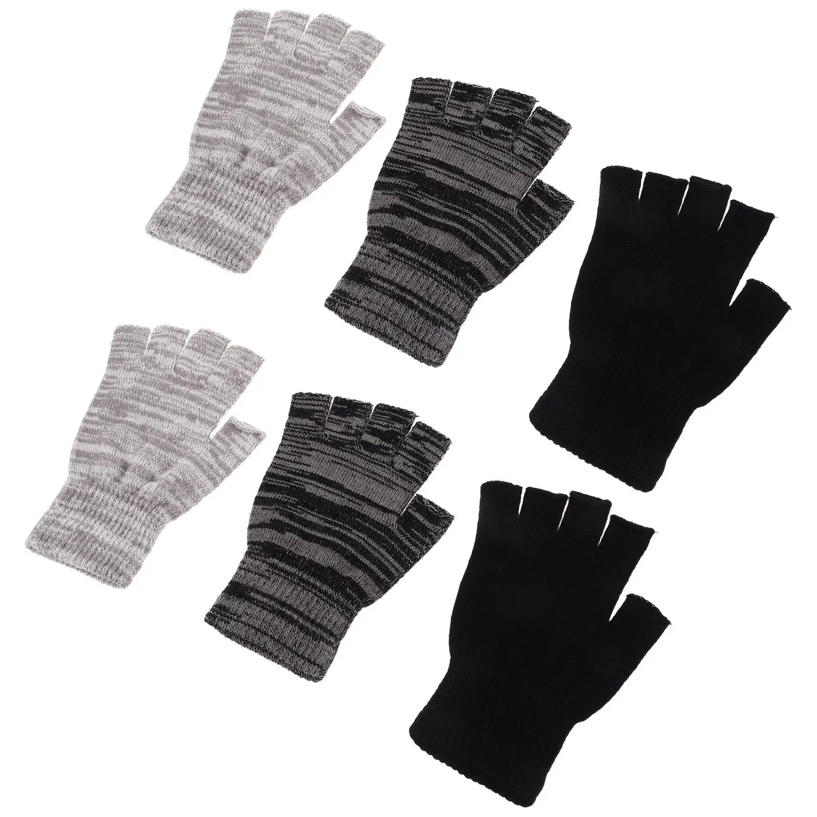 3Pairs Winter Warm Fingerless Half Finger Knitted Gloves Stretchy Acrylic Driving Typing Outdoor Gloves Skating Glove
3Pairs Winter Warm Fingerless Half Finger Knitted Gloves Stretchy Acrylic Driving Typing Outdoor Gloves Skating Glove