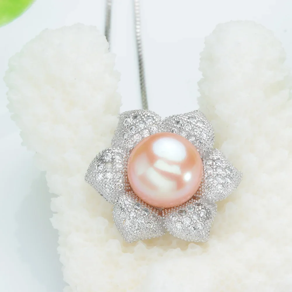 10-11mm Hexapetalous Flower Pendant Necklaces for Women Crystal Zircon 925 Sterling Silver Necklaces Jewelry Gift Wholesale
10-11mm Hexapetalous Flower Pendant Necklaces for Women Crystal Zircon 925 Sterling Silver Necklaces Jewelry Gift Wholesale