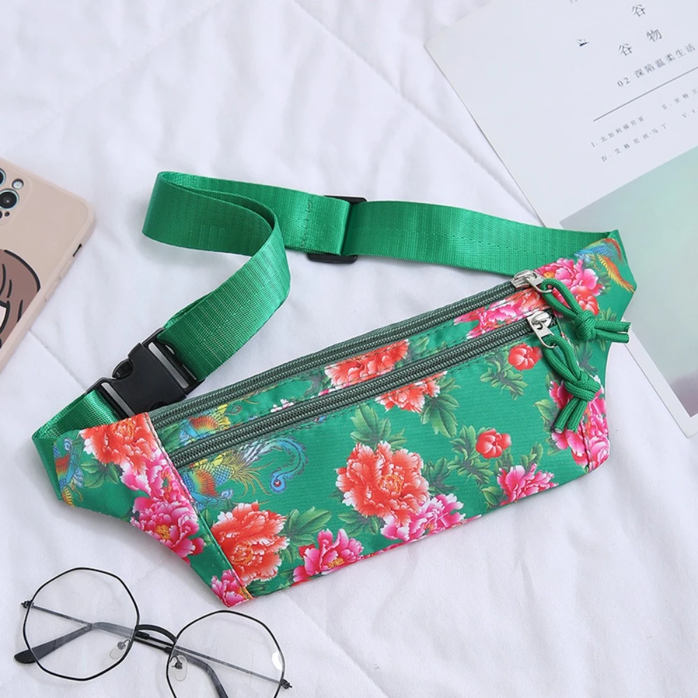 Retro Nylon Crossbody Bag Double Layer Phone Flower Waist Pouch Zipper Fanny Pack Floral Shoulder Bag Sports
Retro Nylon Crossbody Bag Double Layer Phone Flower Waist Pouch Zipper Fanny Pack Floral Shoulder Bag Sports