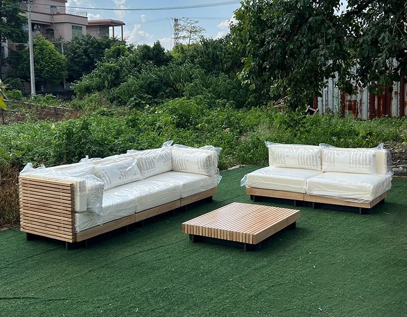 Outdoor courtyard solid wood sofa anti-corrosion furniture villa terrace coffee table combination
Outdoor courtyard solid wood sofa anti-corrosion furniture villa terrace coffee table combination