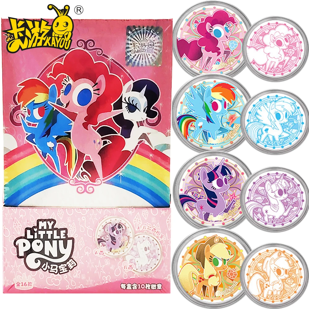 KAYOU натуральная круглая брошь My Little Pony, фигурки Q-версии, изысканный двусторонний дизайн значка, украшения, аксессуары, игрушка в подарок
KAYOU натуральная круглая брошь My Little Pony, фигурки Q-версии, изысканный двусторонний дизайн значка, украшения, аксессуары, игрушка в подарок