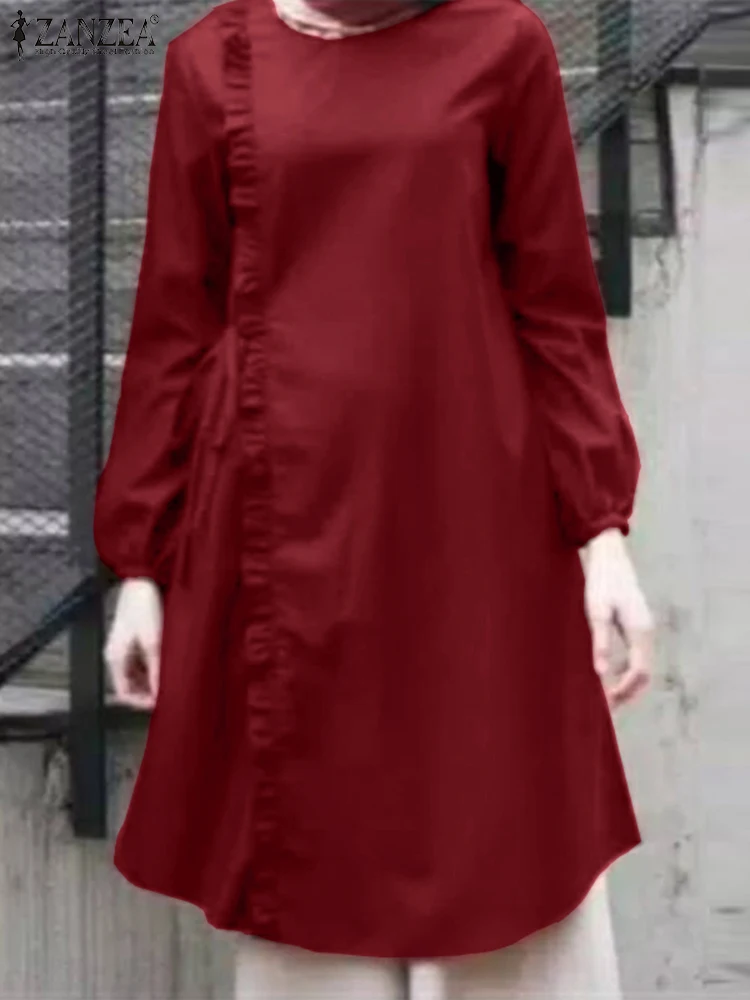 ZANZEA Turkey Abaya Kaftan Muslim Long Tops Women Autumn Long Sleeve Blouse Solid IsIamic Clothing Vintage O Neck Work Shirt
ZANZEA Turkey Abaya Kaftan Muslim Long Tops Women Autumn Long Sleeve Blouse Solid IsIamic Clothing Vintage O Neck Work Shirt