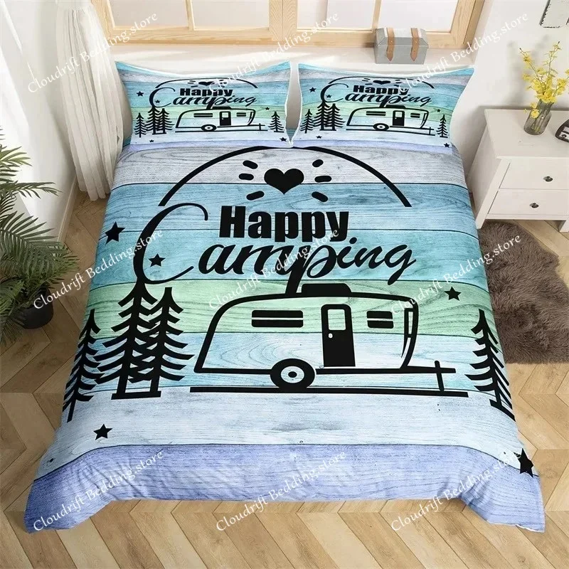 Комплект постельного белья Happy Camping: пододеяльник Queen с мультяшным рисунком, в стиле фермерского дома, 3D-принт, для кемпинга и караванов, с наволочками
Комплект постельного белья Happy Camping: пододеяльник Queen с мультяшным рисунком, в стиле фермерского дома, 3D-принт, для кемпинга и караванов, с наволочками