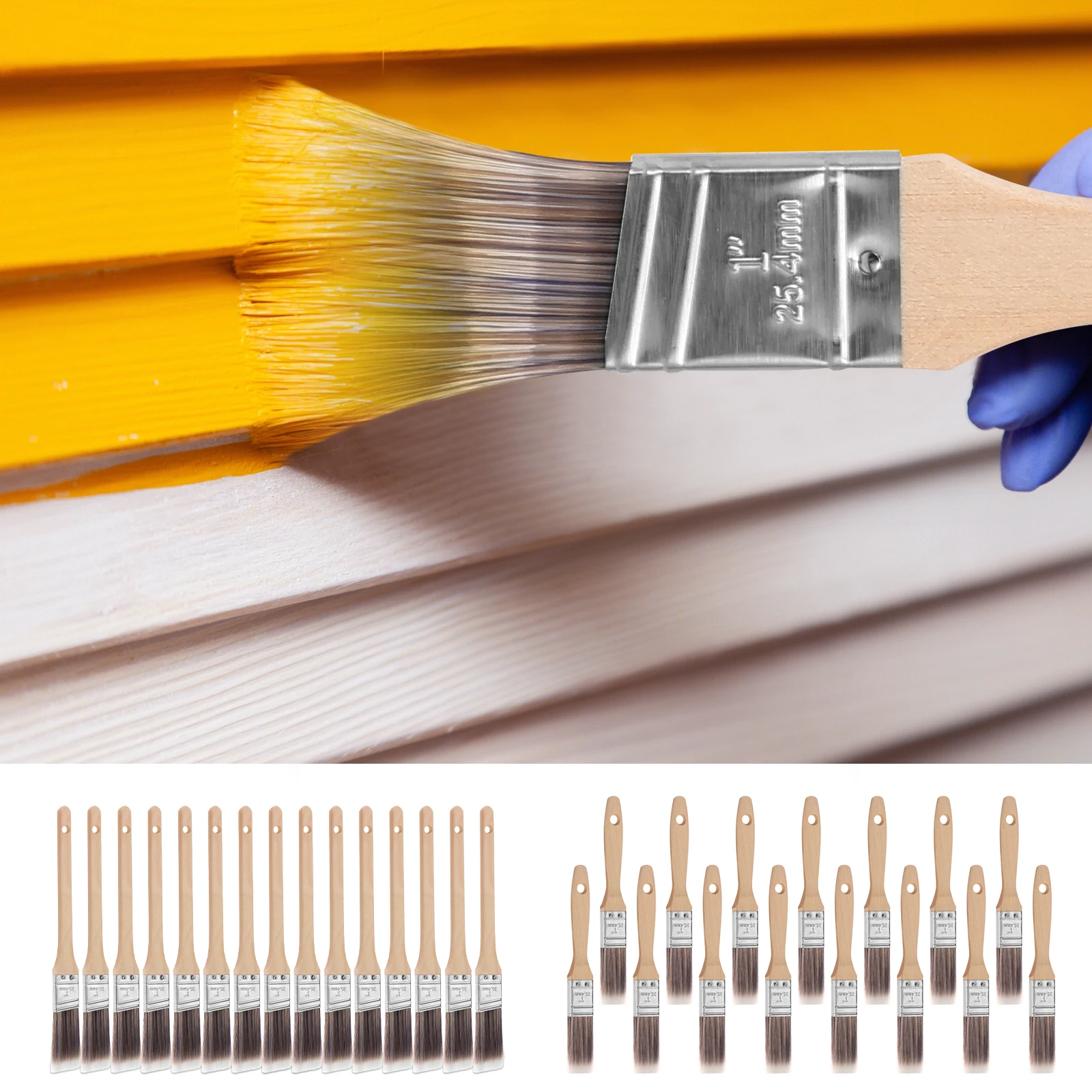 15 шт., кисть для тонкой живописи, профессиональный набор маленьких кистей с деревянной ручкой для настенного, потолка, лестничного перил, 1 дюйм
15 шт., кисть для тонкой живописи, профессиональный набор маленьких кистей с деревянной ручкой для настенного, потолка, лестничного перил, 1 дюйм